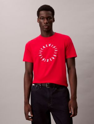 Circle Logo Graphic Classic T-Shirt , Berry Sangria 