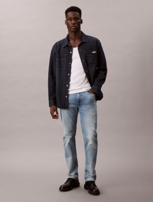 Slim Straight Fit Jeans, Medway Blue
