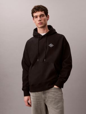 Premium Fleece Matchbox Logo Graphic Hoodie, Black