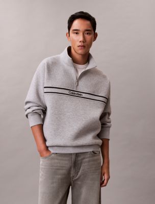 Spacer Relaxed Quarter Zip Sweatshirt, Heroic Grey Htr