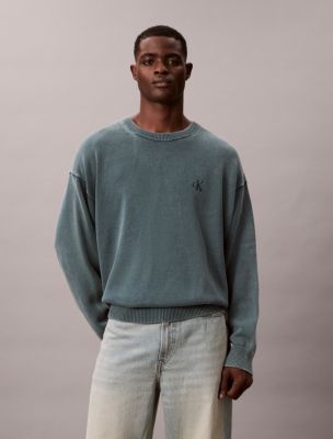 Cotton Relaxed Crewneck Sweater, Magical Forest