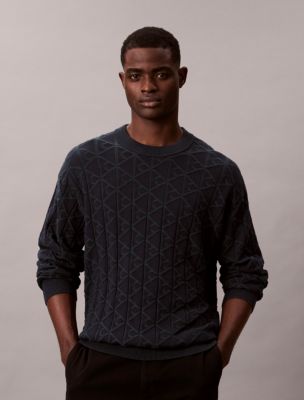 Allover Emblem Logo Ribbed Sweater, Magical Forest