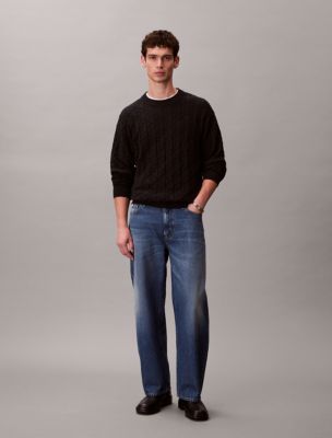 Мужские свитеры Calvin Klein Allover Emblem Logo Ribbed Sweater — фото 4