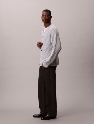 Мужские кардиганы Calvin Klein Cotton Blend Ribbed Cardigan — фото 3
