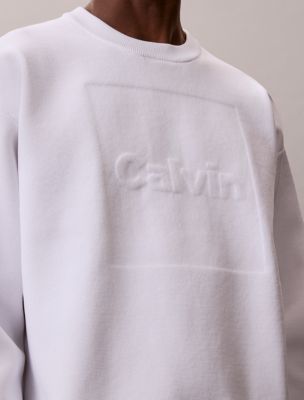 Мужские свитеры Calvin Klein Textured Logo Graphic Relaxed Sweater — фото 3