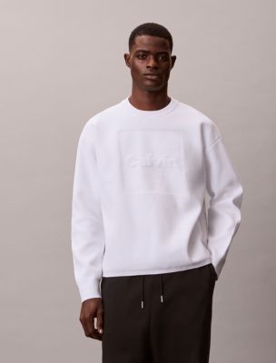 Мужские свитеры Calvin Klein Textured Logo Graphic Relaxed Sweater — фото 5