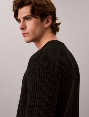 Мужские свитеры Calvin Klein Cotton Tuck Stitch Sweater — фото 4