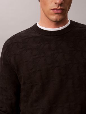 Мужские свитеры Calvin Klein Allover Monogram Relaxed Sweater — фото 2