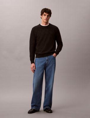 Мужские свитеры Calvin Klein Allover Monogram Relaxed Sweater — фото 4