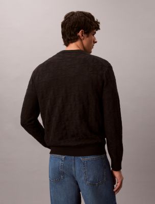 Мужские свитеры Calvin Klein Allover Monogram Relaxed Sweater — фото 5
