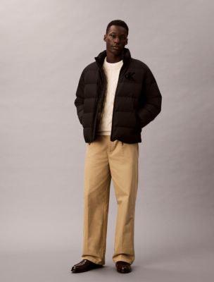 90s Straight Pleated Chino Pants, Travertine