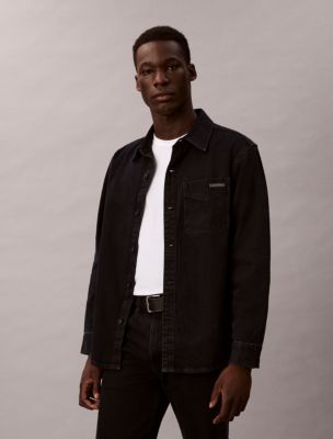 Denim 90s Overshirt, Blue Black Stone
