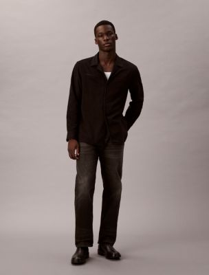 90s Straight Jeans, Klein Black