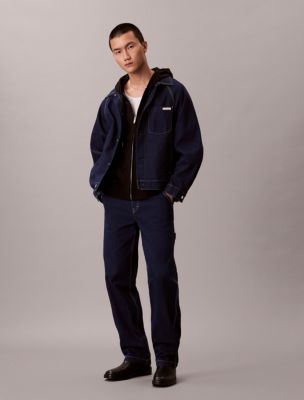 Denim Carpenter Wide Leg Jeans, Shuriken Rinse