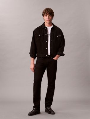 Slim Tapered Jeans, Black