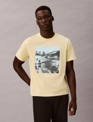 Abstract Flower Graphic Relaxed T-Shirt, Lime Spritz