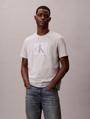 Monogram Overlap Graphic Classic T-Shirt, Grey Heather