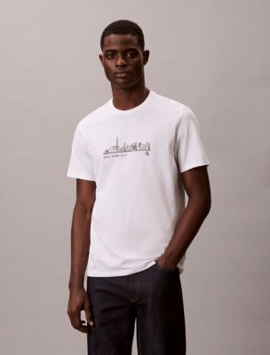 City Skyline Graphic Classic T-Shirt, Bright White