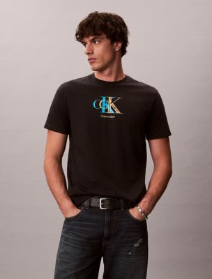 Мужские футболки Calvin Klein Double Monogram Graphic Classic T-Shirt — фото 2
