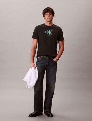 Мужские футболки Calvin Klein Double Monogram Graphic Classic T-Shirt — фото 3