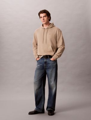 Calvin Klein Men's Monogram Relaxed Hoodie - Brown - XS