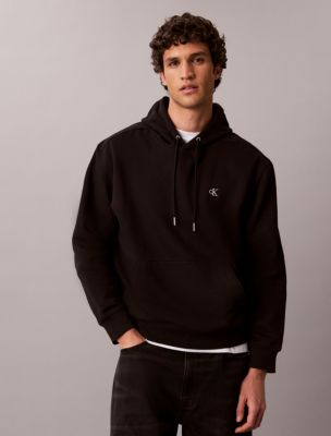 Monogram Relaxed Hoodie, Black