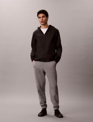 Monogram Fleece Joggers, B30 Grey Heather