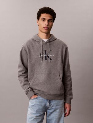 Monologo Fleece Hoodie, Medium Grey Heather