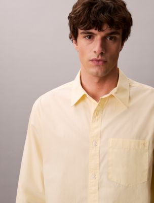 Мужские рубашки Calvin Klein Washed Poplin Relaxed Button-Down Shirt — фото 3