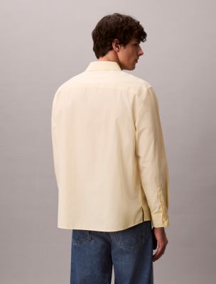 Мужские рубашки Calvin Klein Washed Poplin Relaxed Button-Down Shirt — фото 5