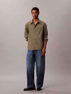 Washed Poplin Relaxed Button-Down Shirt - thumbnail 4