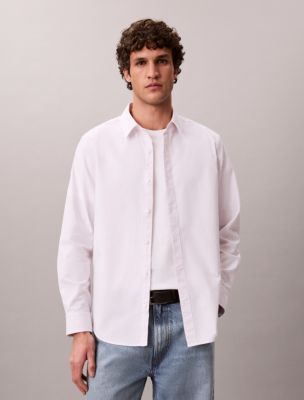 Cotton Stretch Stripe Oxford Classic Button-Down Shirt, Ballet Slipper