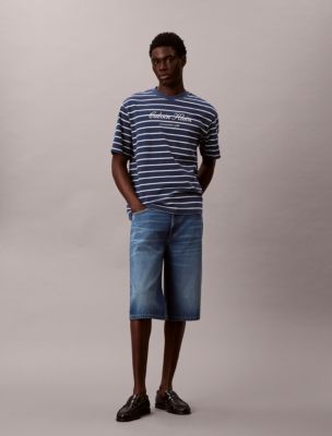 Мужские футболки Calvin Klein Stripe Logo Graphic Relaxed T-Shirt — фото 6