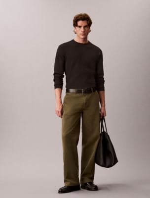 Мужские футболки Calvin Klein Woven Monologo Waffle Crewneck Tee — фото 2