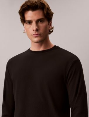 Мужские футболки Calvin Klein Woven Monologo Waffle Crewneck Tee — фото 5