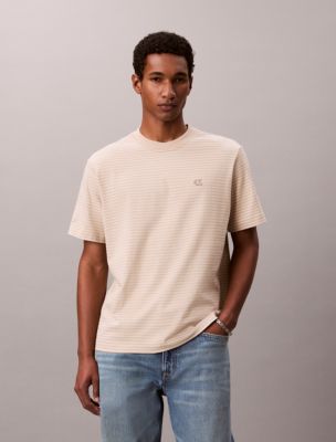 Stripe Relaxed T-Shirt, White Pepper