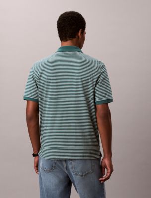 Мужские рубашки Calvin Klein Varsity Stripe Polo Shirt — фото 5