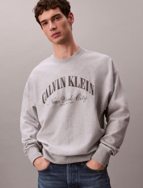 Мужские худи Calvin Klein Heritage Classic Terry Relaxed Sweatshirt