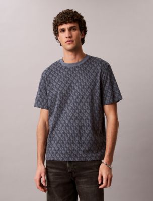 Allover Monogram Relaxed T-Shirt, Turbulence