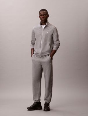 Terry Logo Tape Joggers, Grey Heather