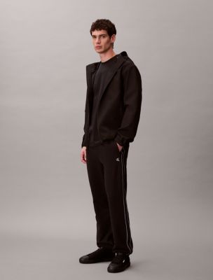 Terry Logo Tape Joggers, Black