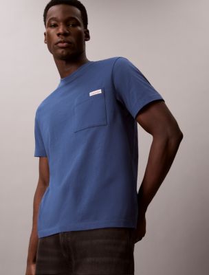 Мужские футболки Calvin Klein Cotton Jersey Pocket Easy Tee — фото 4