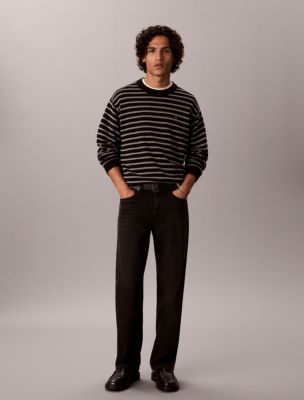 Мужские свитеры Calvin Klein Smooth Cotton Stripe Easy Sweater — фото 2