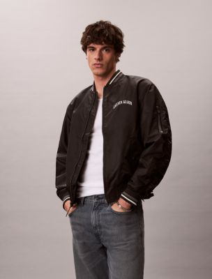 Heritage Classic Nylon Bomber Jacket, Black