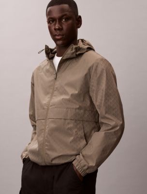Мужские куртки Calvin Klein Allover Emblem Logo Windbreaker Jacket — фото 4