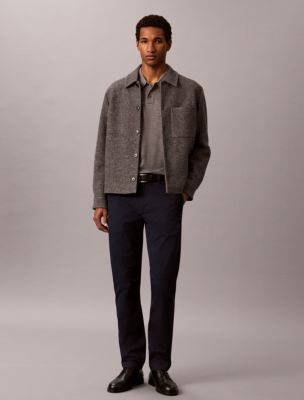 Cotton Slim Chino Pants, Dark Sapphire