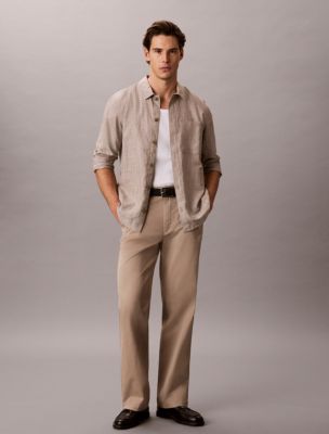 90s Straight Chino Pants, Vintage Khaki
