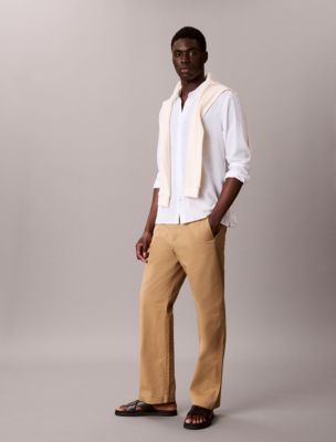 Cotton Stretch 90s Straight Chino Pants | Calvin Klein