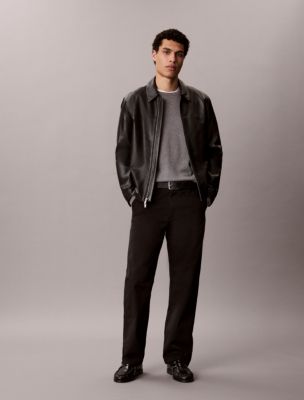 90s Straight Chino Pants, Black