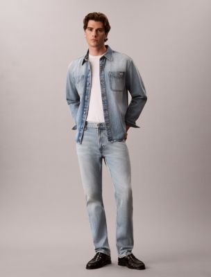 Slim Straight Jeans, Sunset Blue